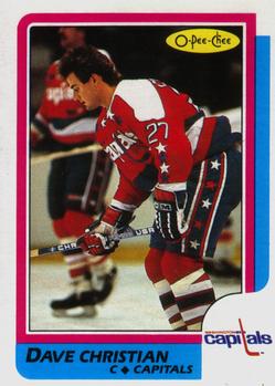 1986-87 O-Pee-Chee #21 Dave Christian Front