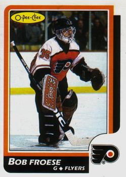 1986-87 O-Pee-Chee #55 Bob Froese Front