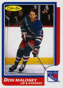 1986-87 O-Pee-Chee #81 Don Maloney Front