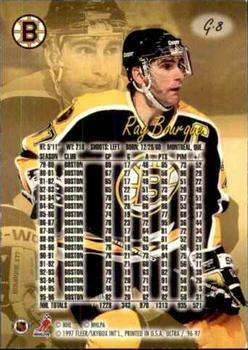 1996-97 Ultra - Gold Medallion #G-8 Ray Bourque Back
