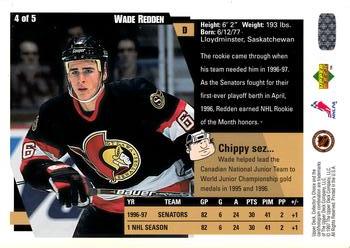1997-98 Collector's Choice - Blow-Ups (5 card sets) #4 Wade Redden Back