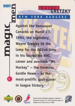 1997-98 Collector's Choice - Magic Men #MM1 Wayne Gretzky Back