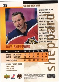 1997-98 Collector's Choice - You Crash the Game Exchange #CR5 Ray Sheppard Back
