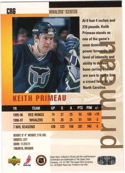 1997-98 Collector's Choice - You Crash the Game Exchange #CR6 Keith Primeau Back