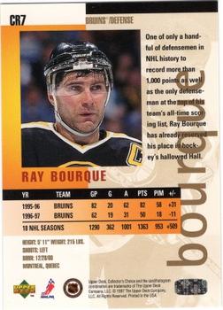 1997-98 Collector's Choice - You Crash the Game Exchange #CR7 Ray Bourque Back