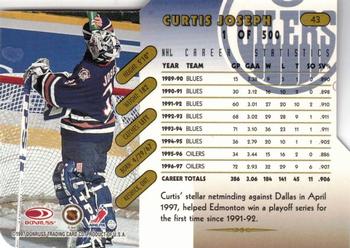 1997-98 Donruss - Press Proof Gold #43 Curtis Joseph Back