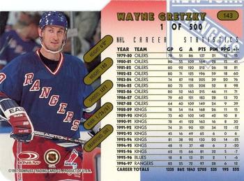 1997-98 Donruss - Press Proof Gold #143 Wayne Gretzky Back