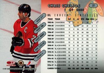 1997-98 Donruss - Press Proof Silver #37 Chris Chelios Back
