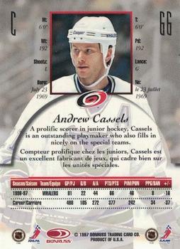 1997-98 Donruss Canadian Ice - Dominion Series #66 Andrew Cassels Back