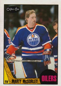 1987-88 O-Pee-Chee #205 Marty McSorley Front