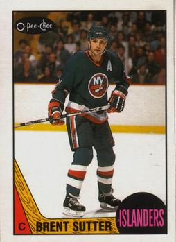 1987-88 O-Pee-Chee #27 Brent Sutter Front