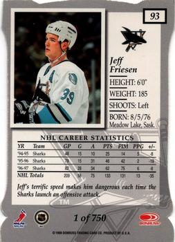 1997-98 Donruss Elite - Aspirations #93 Jeff Friesen Back