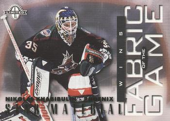 1997-98 Donruss Limited - Fabric of the Game #30 Nikolai Khabibulin Front