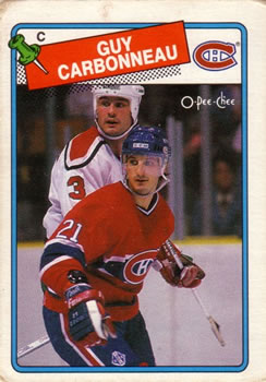 1988-89 O-Pee-Chee #203 Guy Carbonneau Front