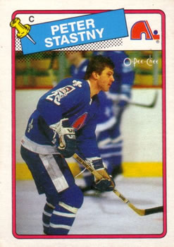 1988-89 O-Pee-Chee #22 Peter Stastny Front