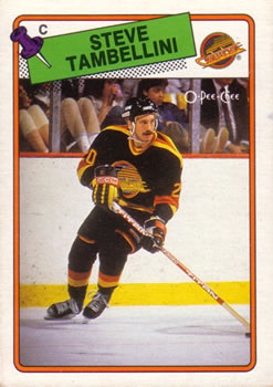 1988-89 O-Pee-Chee #258 Steve Tambellini Front
