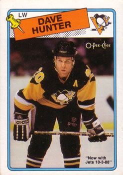 1988-89 O-Pee-Chee #62 Dave Hunter Front