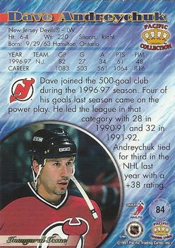 1997-98 Pacific Crown Collection - Copper #84 Dave Andreychuk Back
