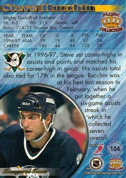 1997-98 Pacific Crown Collection - Copper #104 Steve Rucchin Back