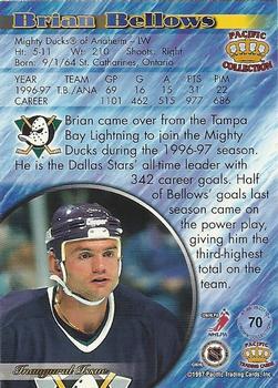 1997-98 Pacific Crown Collection - Red #70 Brian Bellows Back