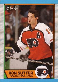 1989-90 O-Pee-Chee #173 Ron Sutter Front
