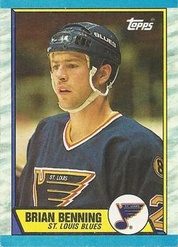 1989-90 Topps #86 Brian Benning Front