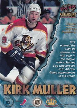 1997-98 Pacific Paramount - Ice Blue #82 Kirk Muller Back