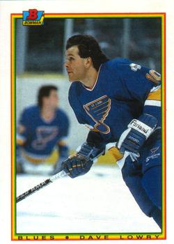 1990-91 Bowman #15 Dave Lowry Front