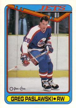 1990-91 O-Pee-Chee #154 Greg Paslawski Front