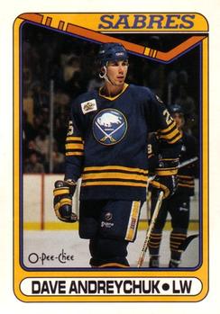 1990-91 O-Pee-Chee #169 Dave Andreychuk Front