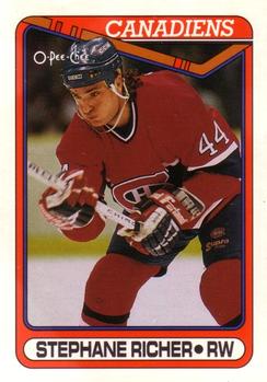 1990-91 O-Pee-Chee #186 Stephane Richer Front