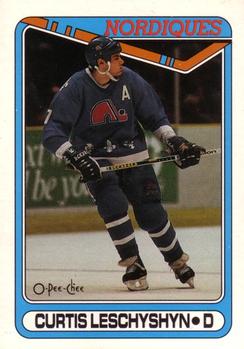1990-91 O-Pee-Chee #216 Curtis Leschyshyn Front