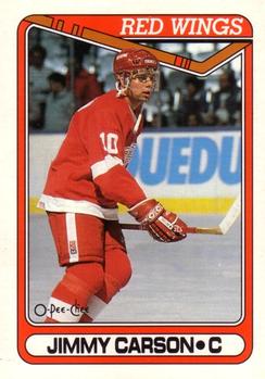 1990-91 O-Pee-Chee #231 Jimmy Carson Front