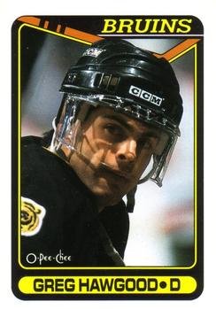 1990-91 O-Pee-Chee #236 Greg Hawgood Front