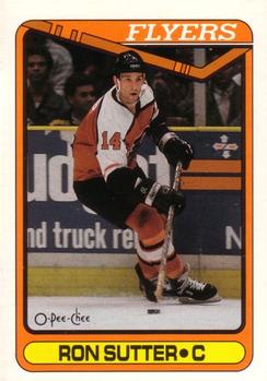 1990-91 O-Pee-Chee #45 Ron Sutter Front
