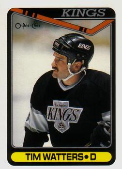 1990-91 O-Pee-Chee #461 Tim Watters Front