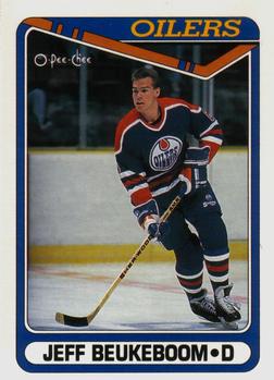 1990-91 O-Pee-Chee #471 Jeff Beukeboom Front