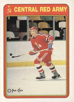 1990-91 O-Pee-Chee - Central Red Army #18R Evgeny Davydov Front