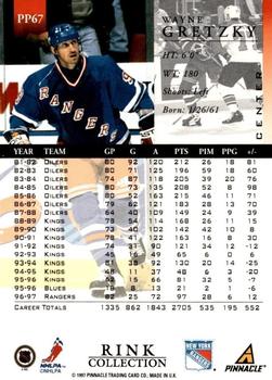1997-98 Pinnacle - Rink Collection #PP67 Wayne Gretzky Back