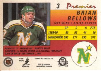 1990-91 O-Pee-Chee Premier #3 Brian Bellows Back
