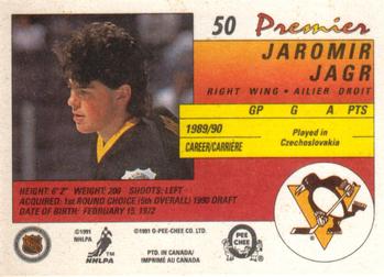 1990-91 O-Pee-Chee Premier #50 Jaromir Jagr Back