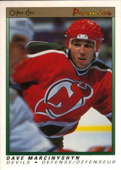 1990-91 O-Pee-Chee Premier #67 Dave Marcinyshyn Front