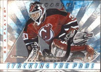 1997-98 Pinnacle Be a Player - Stacking the Pads #11 Martin Brodeur Front