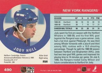 1990-91 Pro Set #490 Jody Hull Back