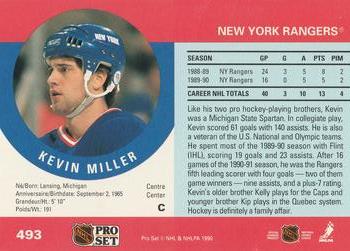 1990-91 Pro Set #493 Kevin Miller Back