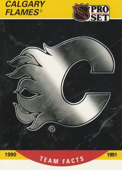 1990-91 Pro Set #568 Calgary Flames Logo Front