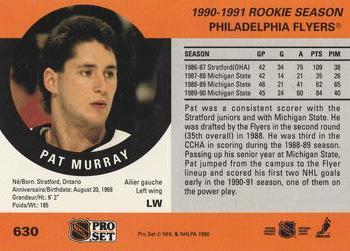 1990-91 Pro Set #630 Pat Murray Back