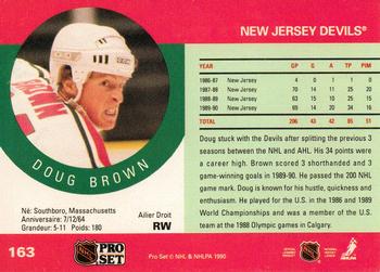 1990-91 Pro Set #163 Doug Brown Back