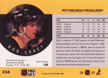 1990-91 Pro Set #234 Bob Errey Back