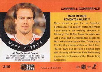 1990-91 Pro Set #349 Mark Messier Back